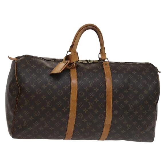 LOUIS VUITTON Monogram Keepall 55 Boston Bag M41424 - Picture 1 of 16